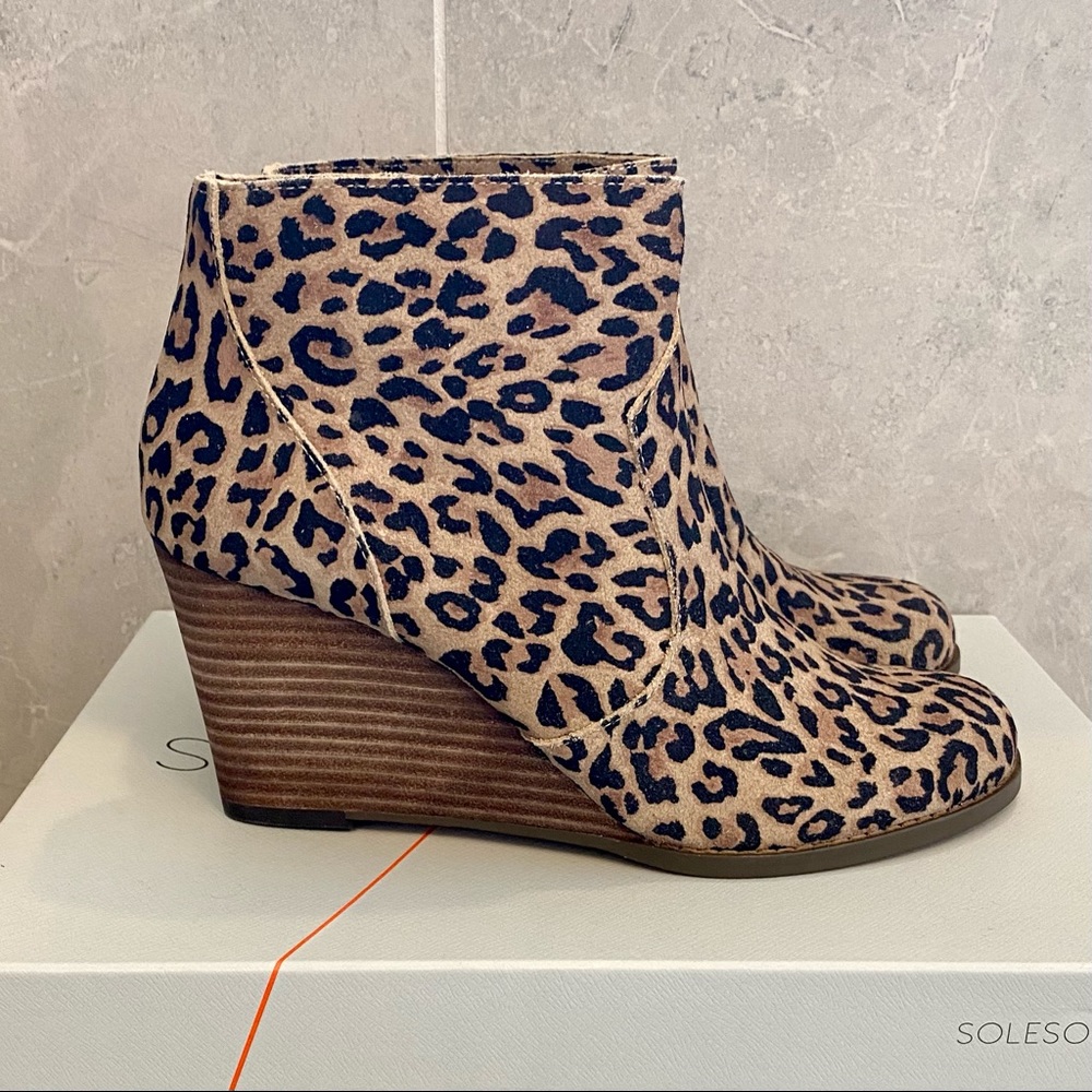 Sole Society Animal Print Bootie